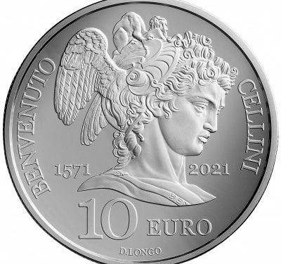 UFN San Marino – Moneta €10 Argento PROOF “450° anniversario della scomparsa di Benvenuto Cellini”