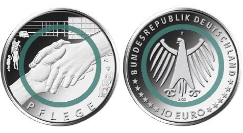 Bundesfinanzministerium – 10-Euro-Sammlermünze „Pflege“