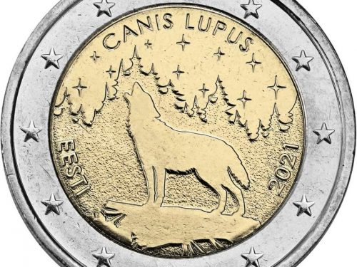 ESTONIA 2021 > 2 € commemorativo “L’animale nazionale dell’Estonia: il lupo”