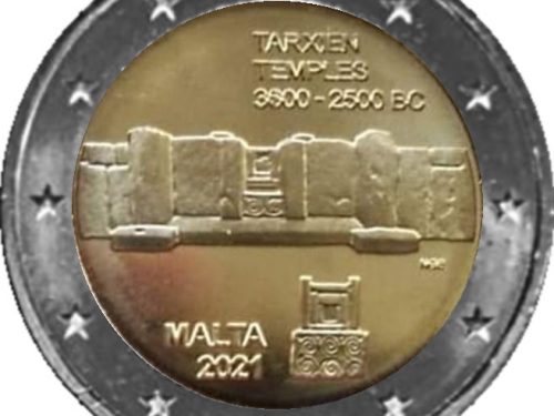 MALTA 2021 > 2 € commemorativo “Templi di Tarxien”