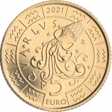 UFN San Marino – 5 Euro Zodiaco “Acquario”