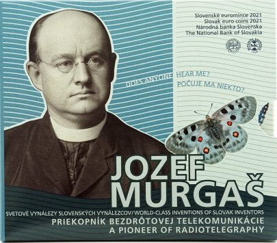 Mincovňa Kremnica – Súbor mincí SR 2021 Svetové vynálezy slovenských vynálezcov – Jozef Murgaš
