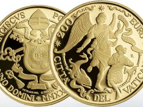UFN Vaticano – MONETA 200 EURO ORO 2021 – Gli Arcangeli: Raffaele