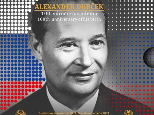 Mincovňa Kremnica – Súbor mincí SR 2021 Alexander Dubček – 100. výročie narodenia