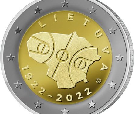 Lietuvos bankas – Moneta, skirta Lietuvos krepšinio 100-mečiui