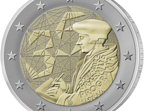 Lietuvos bankas – Moneta, skirta Erasmus programos 35-mečiui