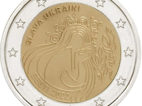 Eesti Pank – Algas Ukraina toetuseks tehtud 2eurose mündikaardi müük
