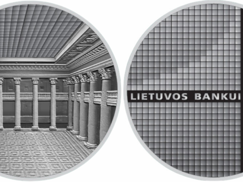 Lietuvos bankas – 50 Eur moneta, skirta Lietuvos banko 100 m. sukakčiai