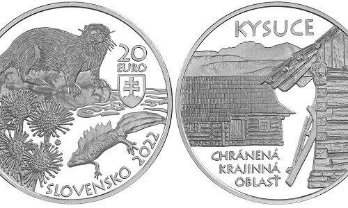 Mincovňa Kremnica – Minca Ag 20€/2022 – Chránená krajinná oblasť Kysuce 