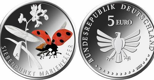 Bundesfinanzministerium – 5-Euro-Sammlermünze „Siebenpunkt Marienkäfer“