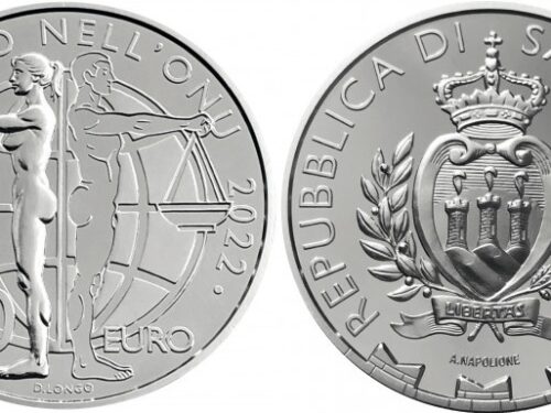 UFN San Marino – Moneta €10 Argento PROOF “30° anniversario di San Marino nell’ONU”