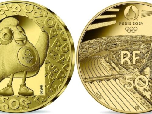 Monnaie de Paris – Jeux Olympiques de Paris 2024 Monnaie de 50€ Or – La Mascotte Qualité BE Millésime 2022