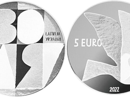 Latvijas Banka will issue a coin dedicated to Ukraine’s persistent fight for freedom