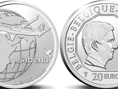 Monnaie Royale de Belgique – Pièce de 20 euros Belgique 2023 « 100 ans Sabena » Belle-épreuve en Argent