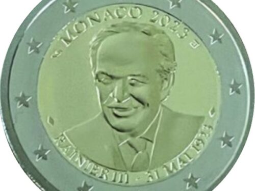 MONACO 2023 > 2 € commemorativo “100° anniv. Nascita principe Ranieri III”